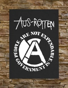 Aus-Rotten BACK Patch - Amebix Crust Punk Sunhumans Nausea Discharge Doom Filth - Picture 1 of 12