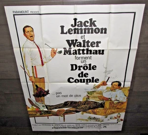 ODD COUPLE LEMMON & MATTHAU FILMPOSTER FRANZÖSISCHE GRANDE 46" x 61" - Bild 1 von 4