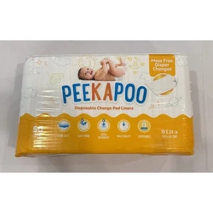 Peekapoo - Disposable Changing Pad Liners (50 Pack) Super Soft, Ultra Absorbent - Picture 1 of 1