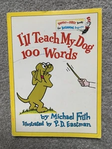 I'll Teach My Dog 100 Words Dr Seuss Bright and Early Books Michael Frith 1974 - Picture 1 of 14