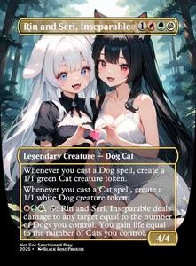 Rin and Seri, Inseparable - MTG Anime Custom - Playtest - Picture 1 of 6