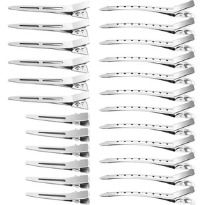 65Pcs Duck Billed Hair Clips for Styling Sectioning, Metal Silver Alligator H... - Picture 1 of 6