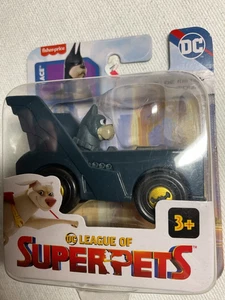 FISHER PRICE LEAGUE OF SUPERPETS- ACE DIE CAST AUTO DA CORSA DC Comics 2022 giocattolo nuovo con scatola - Foto 1 di 1