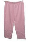 Healthknit Ladies Xl Sweatpants Pink Made In Usa Vintage Retro Inseam 25"
