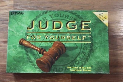 Judge For Yourself board game the game of real life court drama 2-4 players 12+ - Image 1 of 3