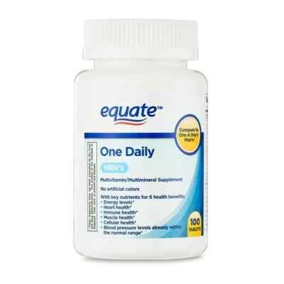 Equate One Daily Men's Multivitamin/Multimineral Supplement Tablets, 100 Count - Imagem 1 de 4