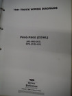 1991 Ford F600- F800 Cowl Truck Oem Electrical Wiring Diagrams  Foldout Manual