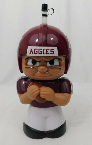 Texas A&M 16 OZ Character Cup Big Sip New NCAA Water Bottle Party Animal Aggies Cover