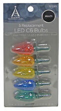 Christmas Lights LED Replacement Bulb, C6, Multi-Color, 5-Pk. 11200-88