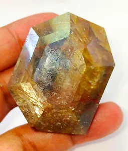 Zaffiro stella dorata naturale 488 cts forma taglio fantasia pietra preziosa sfusa S11 - Foto 1 di 4