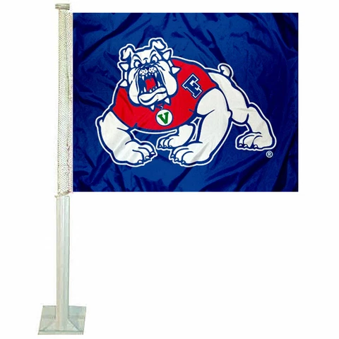 Fresno State Bulldogs Car Auto Window Flag Cover