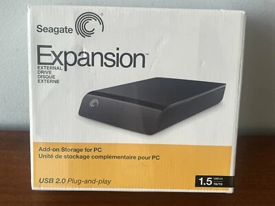 BRAND NEW Seagate 1.5TB USB 2.0  External Hard Drive ST315005EXA101-RK - Image 1 of 4