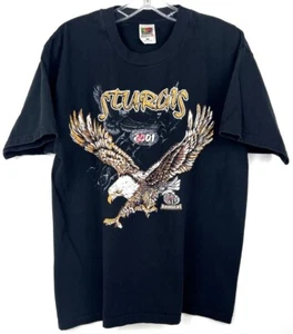 Sturgis 2001 61st Annual Bike Rally Motorcycle T-Shirt Size L Black 100% Cotton - Picture 1 of 3