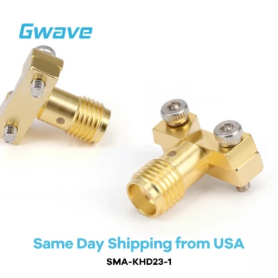 GWAVE TECHNOLOGY INC. SMA Female Connector End Launch Solder-free for PCB, DC - 18GHz