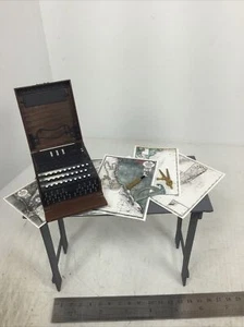 1/6 WW2 ENIGMA CODE MACHINE STOPWATCH TABLE & 6 MARINE CHARTS DIORAMA ZUBEHÖR - Bild 1 von 24