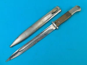 German Germany WW2 Mauser K98 Bayonet Fighting Knife w/ Scabbard - Picture 1 of 24