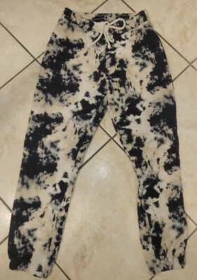 Calça de moletom Zara básica feminina tingida mistura de algodão - Tamanho grande - Imagem 1 de 2