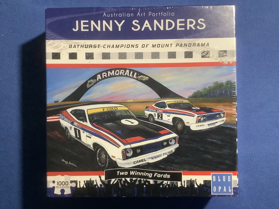 Blue Opal Deluxe Bathurst 2 Winning Fords Jenny Sanders 1000 Pcs Jigsaw Puzzle