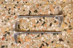 Aste a T Ludwig USA 4" cromate confezione da 2 vintage anni 60 -70 #1 - Foto 1 di 5