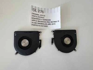 VENTILADORES IZQUIERDO Y DERECHO APPLE MACBOOK PRO RETINA 15 A1398 ORIGINALES - Photo 1/7