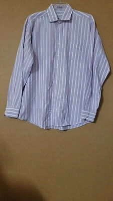 BUGATCHI UOMO CLASSIC FIT PÚRPURA BLANCO RAYAS BOTONES MANGA LARGA HOMBRE SHIR Foto 1 de 3