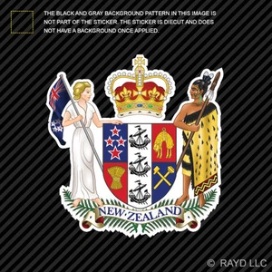New Zealander Coat of Arms Sticker Decal Vinyl New Zealand Kiwi flag NZK NZ - Picture 1 of 1