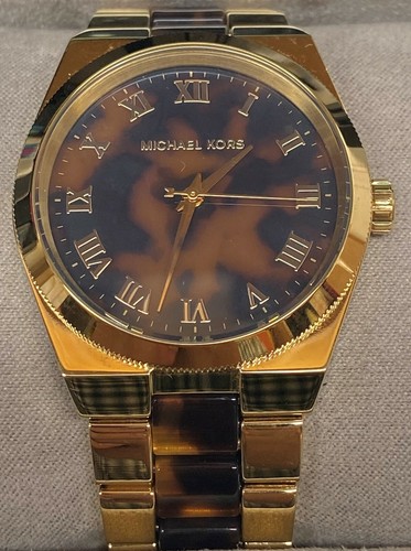 Michael Kors MK6151 Channing Brown Dial G Tone Women's Watch