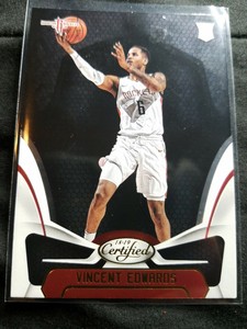 VINCENT EDWARDS 2018 19 Panini Certified SP ROOKIE RC #199 HOUSTON ROCKETS