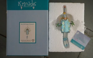 Adorno de cumpleaños Patience Brewster Dept 56 Krinkles '04 Live In The Present usado en excelente estado - Imagen 1 de 6