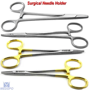 Surgical Needle Holder Operating Clamp Suture Driver Forceps Veterinary Tools CE - Picture 1 of 5