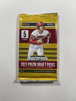 (1) 2021 Panini Prizm Draft Picks Baseball  Sealed Pack - 5 Cards new - Image 1 of 2