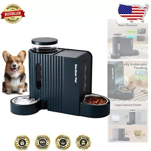 Pets Automatic Gravity Feeder with Water Dispenser - 1.8 Gallons Large Capacity - Picture 1 of 9