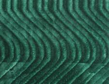 Wave Swirl Flocking Velvet Upholstery Fabric 60" 19 Color Sold By Yard Green