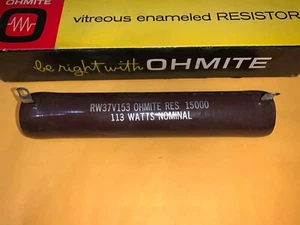 OHMITE 15000 Ohm 113 WATT RESISTOR NEW IN BOX - Picture 1 of 12