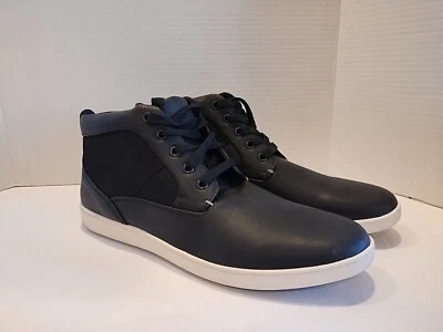 Steve Madden Mens Casual Boots Size 10.5 M Black Leather Flocking Outsole - Image 1 of 4