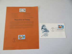 Independence Of Palau 32c Stamp Souv. Page Fdc Sc#2999 (CV $3.50) + Artcraft Fdc