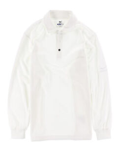Mizuno Herren Polo Poloshirt Shirt Gr.L atmungsaktiv Weiß 122558