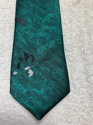 CORBATA INTERCAMBIAR VINTAGE NIÑOS AÑOS 40-70 MODA DIVERTIDA VERDE BLANCO NEGRO 2,25 X 54 Foto 1 de 4