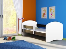 Jugendbett und Matratze mit einer Schublade Kinderbett  Weiß ACMA