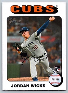2024 Topps Heritage #390 Jordan Wicks White Border - Picture 1 of 2