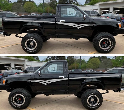 PEGATINAS GRÁFICAS DE VINILO ESTILO RETRO VINTAGE PARA TOYOTA CABINA SIMPLE 89/94 Foto 1 de 4