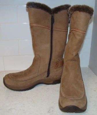 BLONDO 女式 6 W 码防水皮革侧拉链羊毛衬里冬季雪地靴 — 第 1/4 张图片