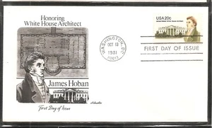 US SC # 1936 James Hoban FDC. Artmaster Cachet - Picture 1 of 1