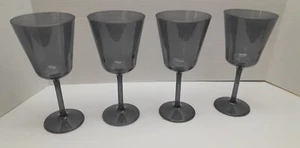RAKLE REFINIERTES GLAS WEINGLÄSER RAUCHIG SCHWARZ VIERER SET NEU MIT BOX - Bild 1 von 7