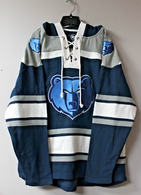 New NBA Memphis Grizzlies old time jersey style mid weight cotton hoodie men XL - Image 1 of 4