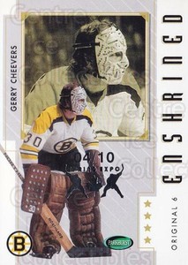 2003-04 Parkhurst Original Six Boston Bruins Spring Expo #86 Gerry Cheevers