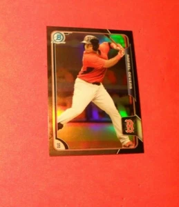 2015 Bowman Chrome Asia Black Refractor Rafael Devers #BCP34 - Picture 1 of 2