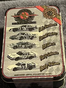 Vintage Avon Nascar 5 Metal Collector Cards - Decorative Tin Gift Set 1995 - Picture 1 of 10