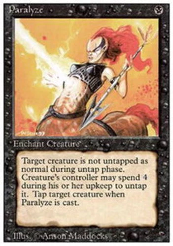 4x Paralyze ~ Lightly Played 3rd Edition Revised MTG Magic x4 4 UltimateMTG Play - Image 1 of 1