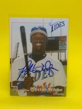 Preston Wilson 1998 Blueline #30 Norfolk Tides NY Mets (PERSONAL AUTOGRAPH)